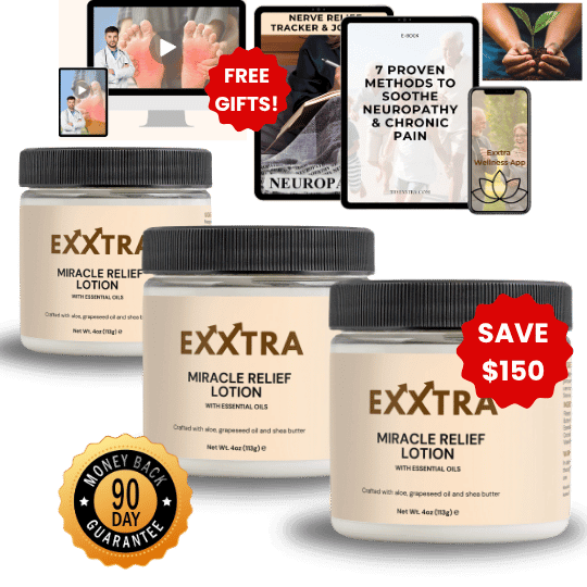 3 Pack Upgraded Miracle Nerve Relief Lotion
