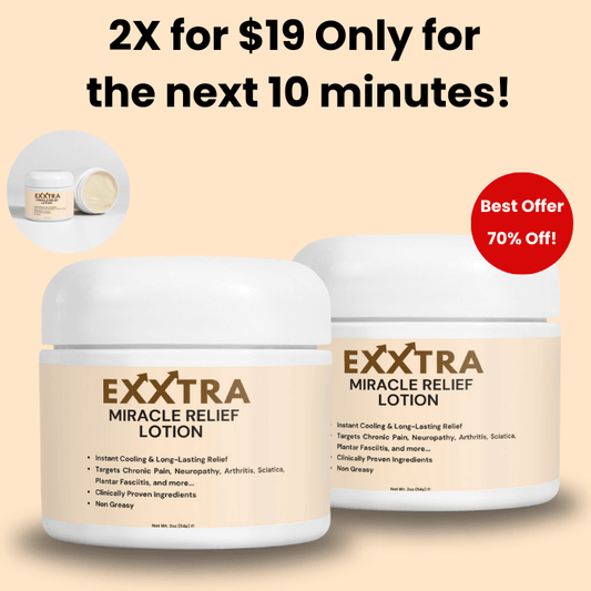 2X More - 85% Off - New Upgraded Formula - Exxtra Miracle Relief Cream (Patent Pending Formula) Shipping on 1st April