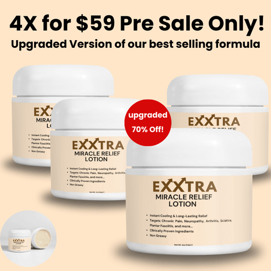 4X Jar New Upgraded Formula - Exxtra Miracle Relief Cream (Patent Pending Formula) Shipping on 1st April (Copy)