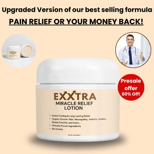 Upgraded Patent Pending Formula - Miracle Relief Lotion (30 Day Relief) Shipping on 1st April